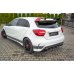 Накладки сплиттеры боковые на задний бампер на Mercedes A W176 A45 AMG ДОрестайл